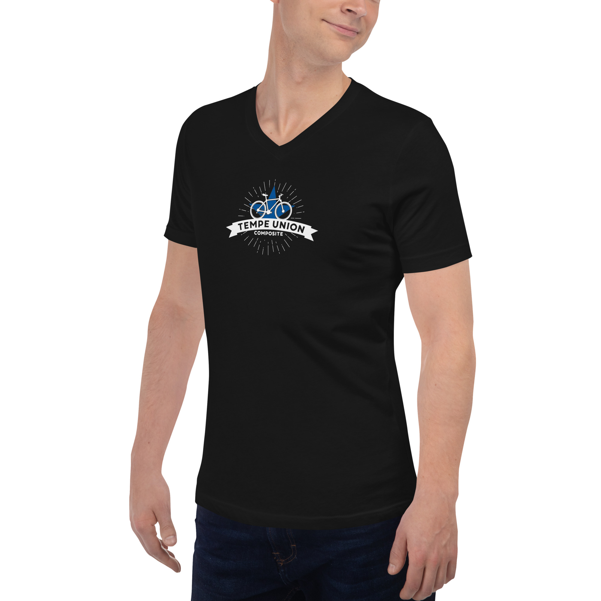 Unisex Short Sleeve V-Neck T-Shirt - Image 3